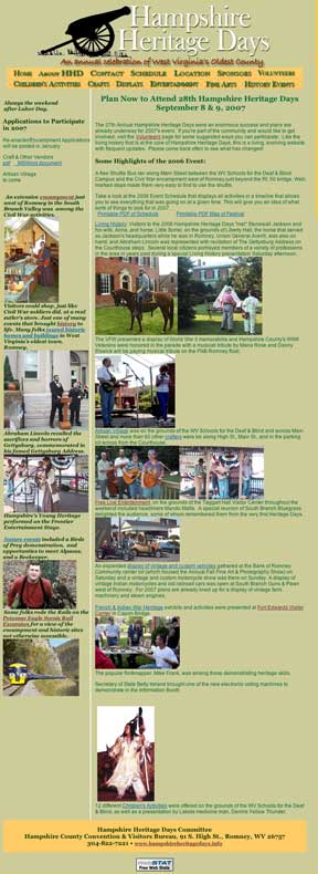 Hampshire Heritage Days home page