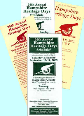 Hampshire Heritage Days rack cards